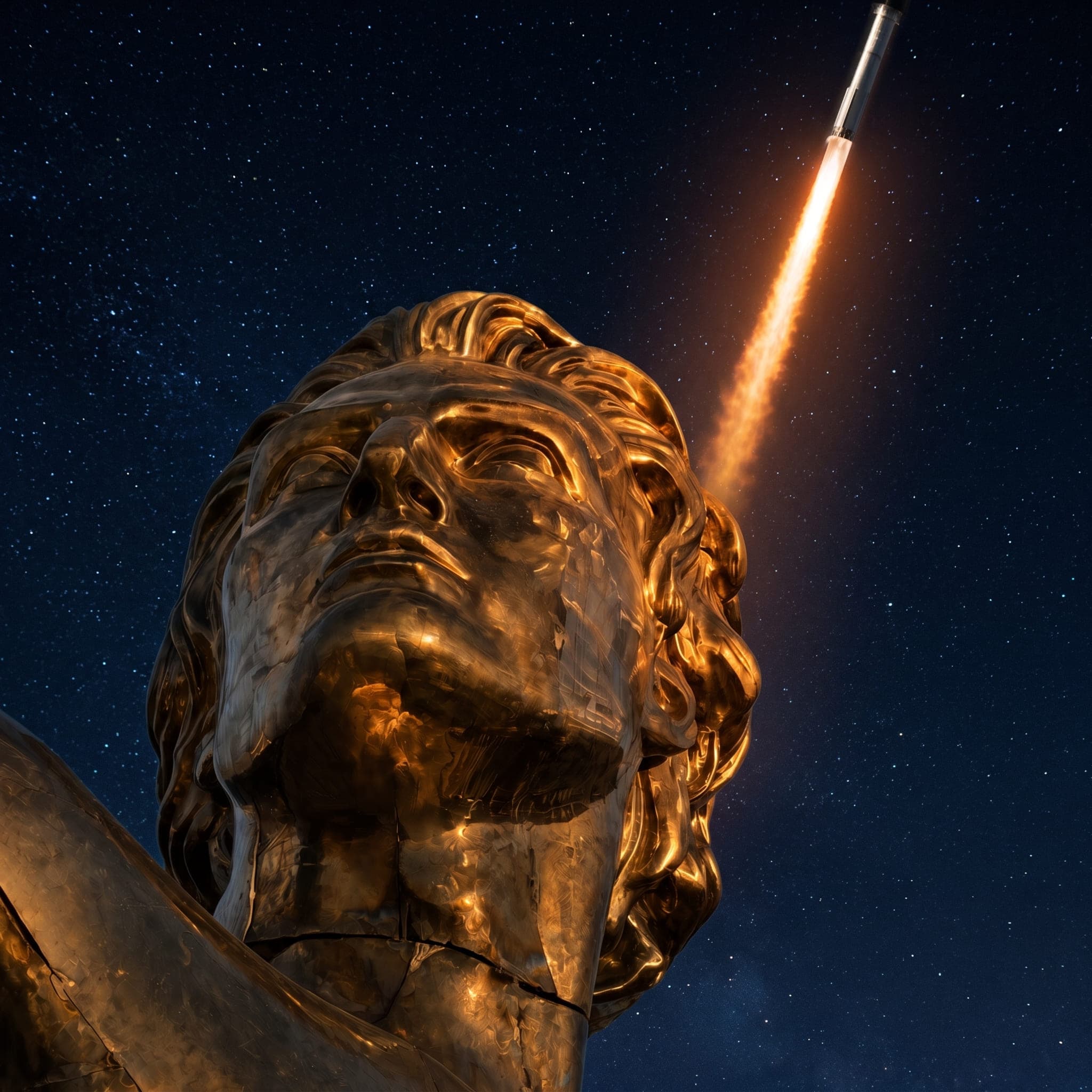Prometheus statue at Starbase